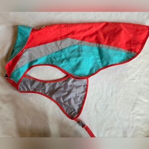 RuffWear Red and Teal Dog Jacket